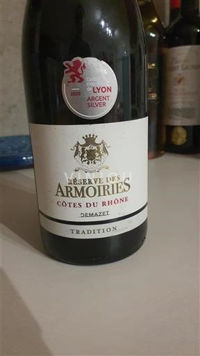 Rhônedalen Côtes du Rhône Demazet Réserve des Armoiries 2019
