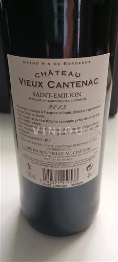 Bordeaux Saint-Émilion Château Vieux Cantenac 2013