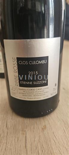 Corsica Not Specified Clos Culombu Ribbe Rosse 2015