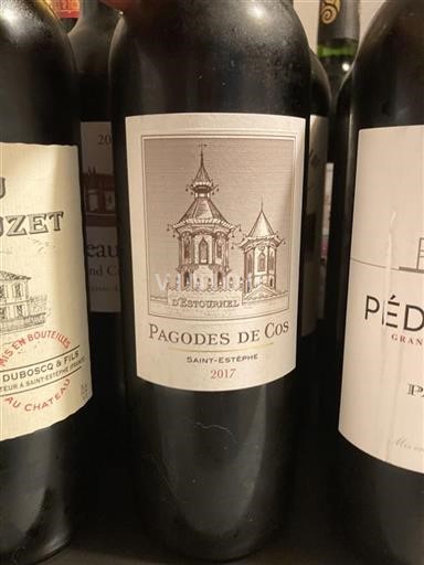 Bordeaux Saint-Estèphe Cos Estournel Pagodes de Cos 2017