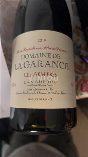 Languedoc Domaine La Garance Les Armieres 2019