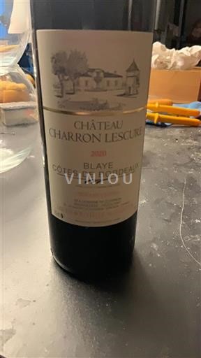 Bordeaux Blaye-Côtes-de-Bordeaux Château Charron Lescure 2020