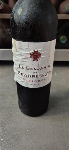Bordeaux Pomerol Beauregard Le Benjamin 2013