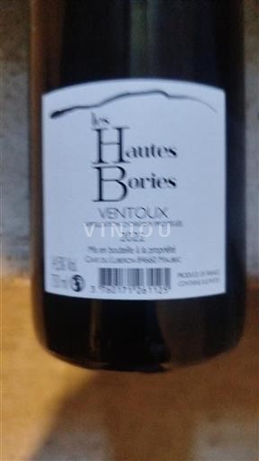 Rhône-dalen Ventoux Les Hautes Bories 2022