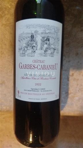 Bordeaux Côtes-de-Bordeaux Château Garbes-Cabanieu 2022