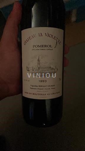 Bordeaux Pomerol Château La Violette 1993