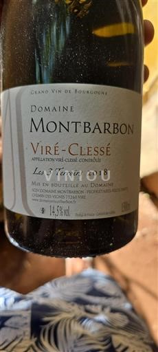 Bourgogne Viré-clessé Montbarbon Les 3 Terroirs 2018
