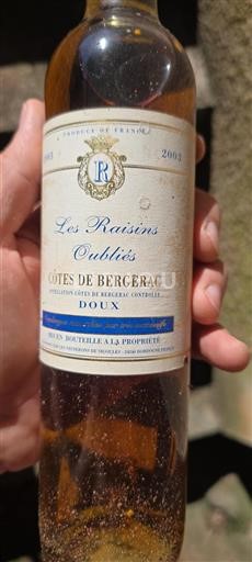 Sydväst Côtes-de-bergerac Les Vignerons de Sigoulès Les Raisins Oubliés 2003