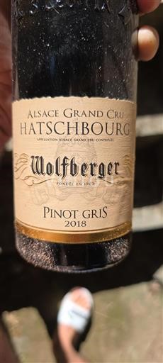 Alsazia Non specificato Grand Cru Wolfberger Pinot Gris 2018