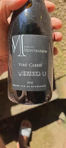 Bourgogne Viré-clessé Domaine Montbarbon Quintaine 2021