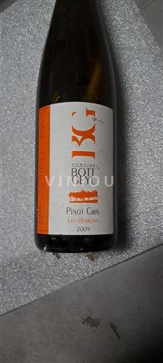 Alsazia Pinot grigio Grand Cru Domaine Bott Geyl Les Éléments 2009