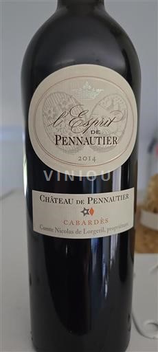Languedoc Cabardès Château Pennautier L'Esprit de Pennautier 2014