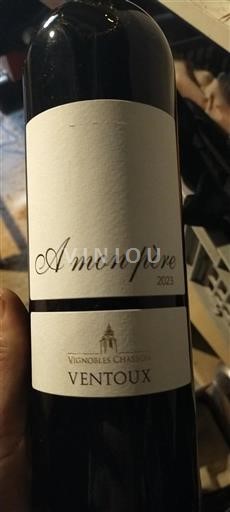 Vallée du Rhône Ventoux Vignobles Chasson A mon père 2023