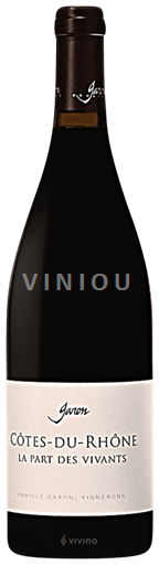 Vallée du Rhône Côtes-du-rhône Domaine Garon La part des vivants 2023
