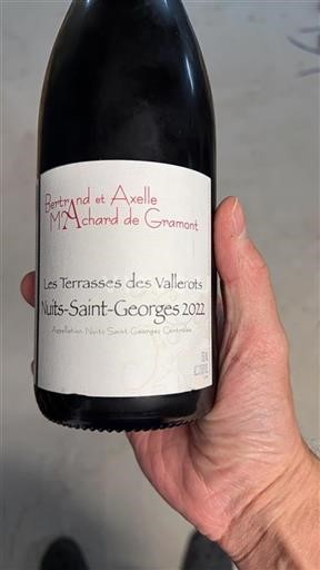 Bourgondië Nuits-saint-georges Bertrand et Axelle Machard de Gramont Les Terrasses des Vallerots 2022