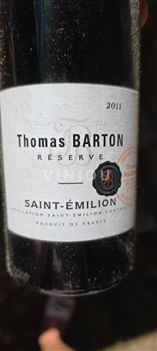 Bordeaux Saint-Émilion Thomas Barton Réserve 2011