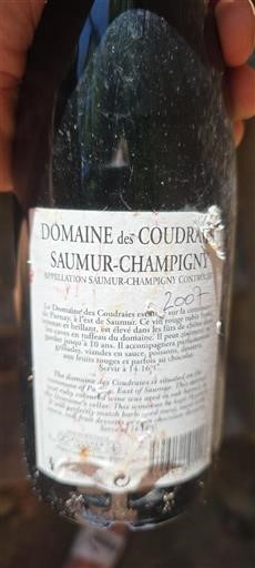 Vallée de la Loire Saumur-champigny Domaine Des Coudraies 2007