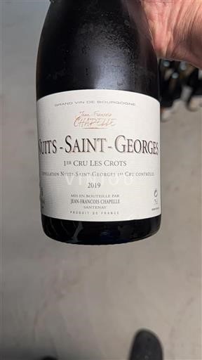 Bourgogne Nuits-Saint-Georges Premier Cru Jean-François Chapelle 1er Cru Les Crots 2019