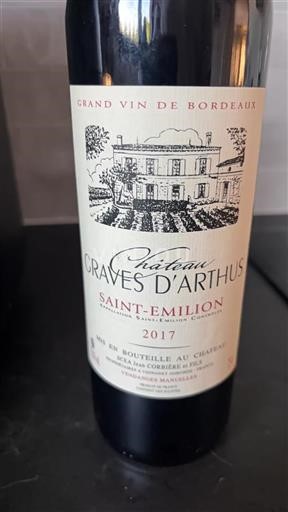 Bordeaux Saint-Émilion Château Graves Arthus 2017