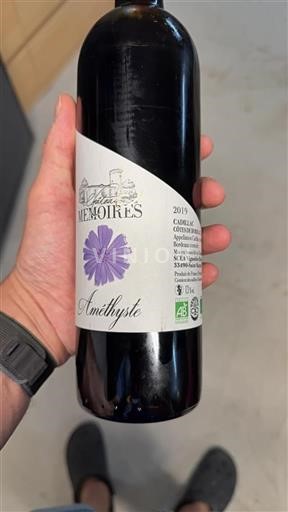Bordeaux Cadillac-côtes-de-bordeaux Château Mémoires Améthyste 2019