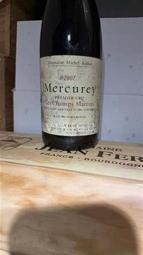 Borgogna Mercurey Premier Cru Domaine Michel Juillot Les Champs Martins 2007
