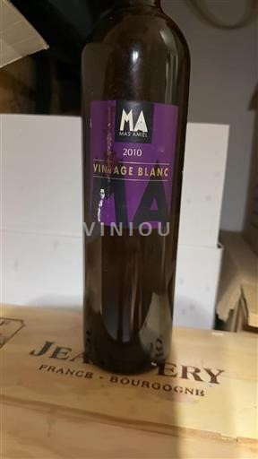 Roussillon Maury sec Mas Amiel Vintage Blanc 2010