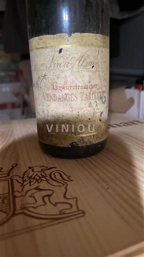 Alsace Vendanges Tardives Cave Obernai Vendanges Tardives 2000
