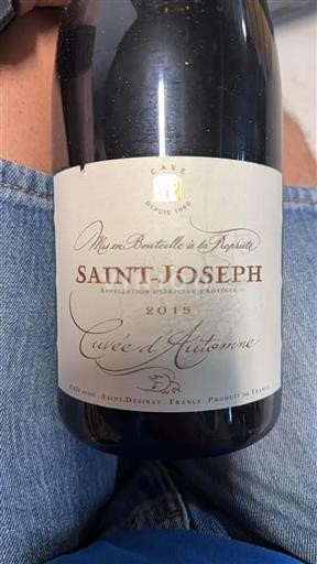Rhône Valley Saint Joseph Cave Saint-Désirat d'Automne 2015