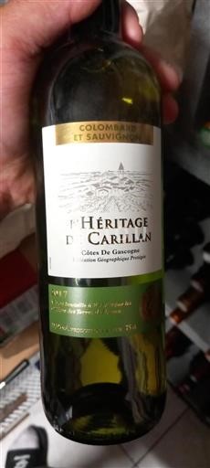 Sydvestfrankrig Côtes de Gascogne L'Héritage de Carillan 2017