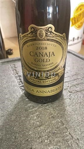 Puglia Rosso Canosa Villa Annaberta Canaja Gold 2018