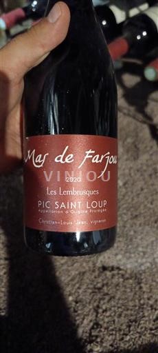 Languedoc Pic-saint-loup Mas de Farjou Les Lembrusques 2020