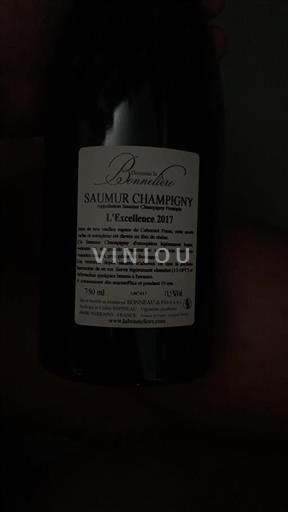 Vallée de la Loire Saumur-champigny Domaine La Bonnelière L'Excellence 2017