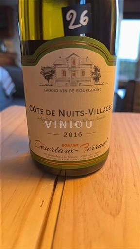 Bourgondië Côte de Nuits Villages Domaine Désertaux-Ferrand 2016