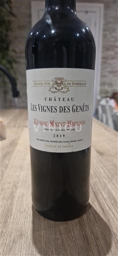 Bordeaux Lussac-saint-émilion Château Les Vignes des Genêts 2019