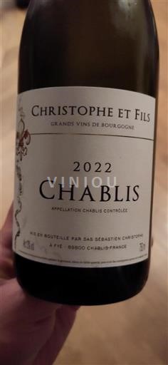 Burgundsko Chablis Christophe et Fils 2022