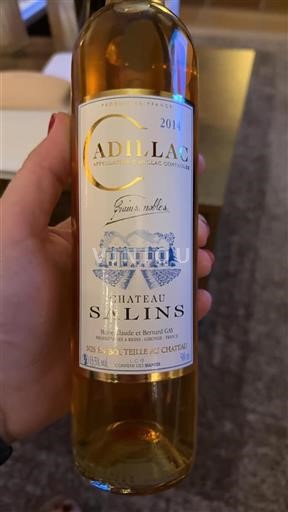 Bordeaux Cadillac Château Salins Grains Nobles 2014