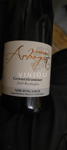 Alsasko Grand Cru Vignoble Arbogast Westhoffen 2020