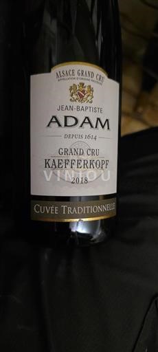Alsasko Nespecifikováno Grand Cru Jean-Baptiste Adam Traditionnelle 2018