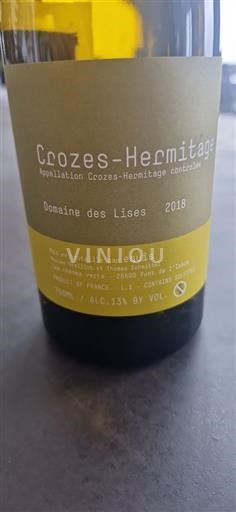 Vallée du Rhône Crozes-hermitage Domaine Des Lises 2018