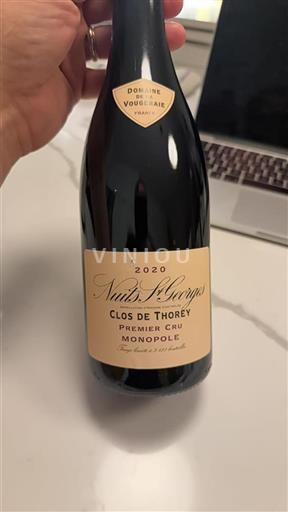 Bourgogne Nuits-Saint-Georges Premier Cru Domaine La Vougeraie Clos de Thorey 2020