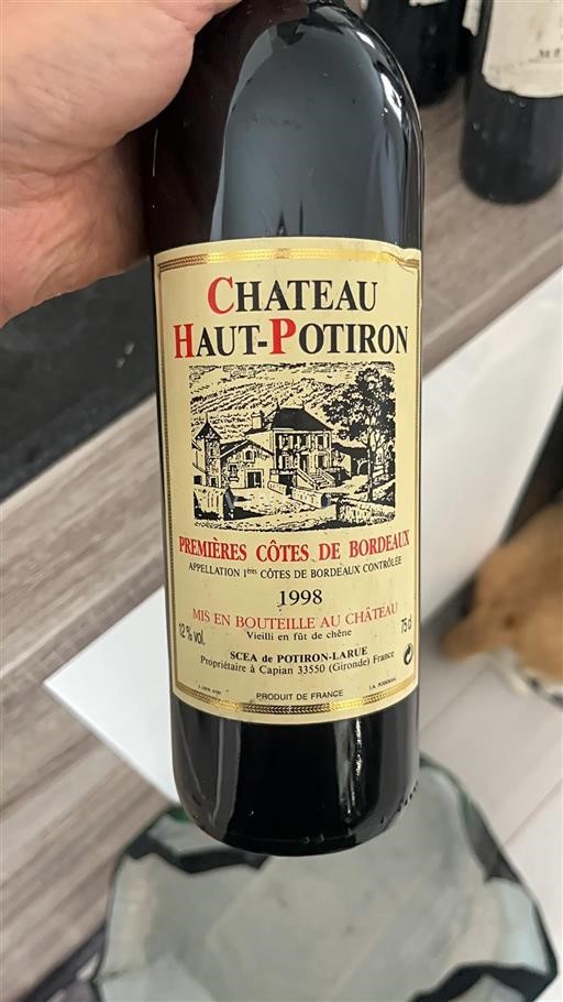 Bordeaux Premières Côtes de Bordeaux Château Haut-Potiron 1998