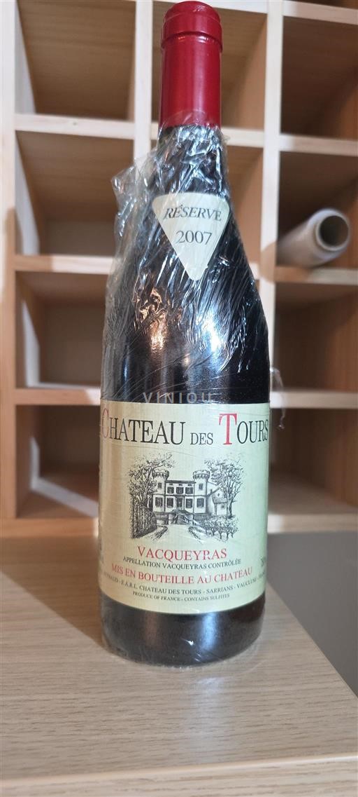 Vallée du Rhône Vacqueyras Château Des Tours Réserve 2007