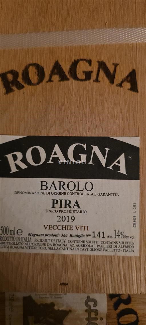 Piemonte Barolo Roagna Pira Vecchie Viti 2019