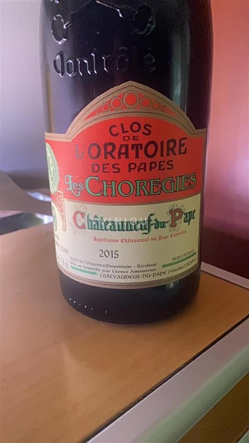 Rhône Valley Châteauneuf-du-Pape Clos de l'Oratoire des Papes Les Chorégies 2015