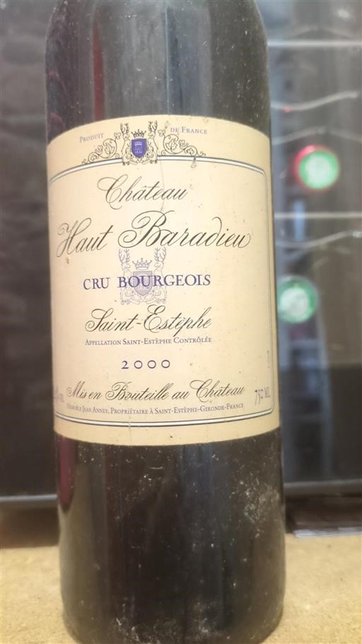 Bordeaux Saint-Estèphe Château Haut Baradieu 2000