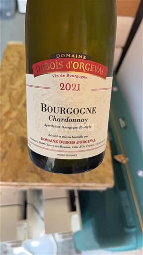 Bourgogne Domaine Dubois Orgeval 2021