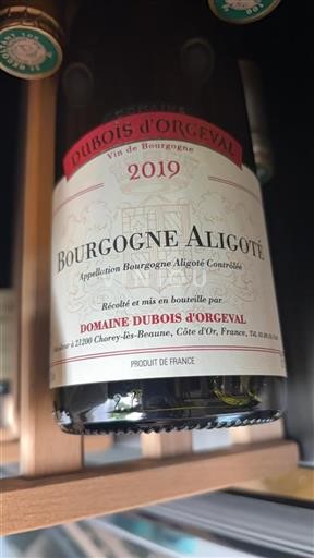 Burgundsko Bourgogne-aligoté Domaine Dubois Orgeval 2019