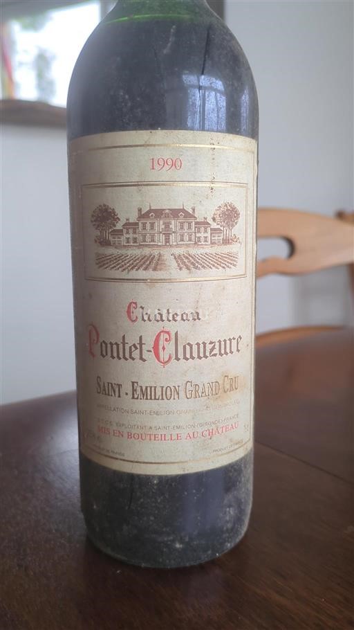 Bordeaux Saint-Émilion Grand Cru Château Pontet-Clauzure 1990