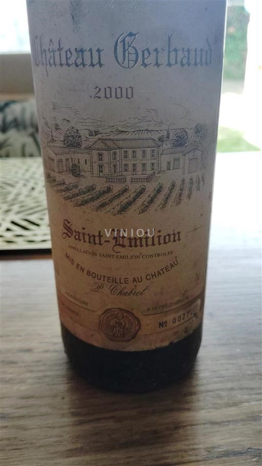 Bordeaux Saint-Émilion Château Gerbaud 2000