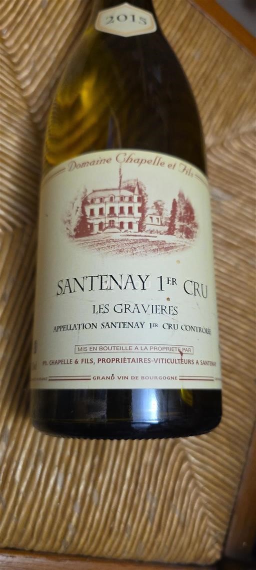 Burgundsko Santenay Premier Cru Domaine Chapelle et Fils Les Gravières 2018